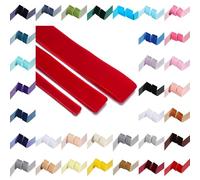 Velvet Ribbon Luxury Soft Velour Trimming Tape for Crafts,Sewing,Decoration - Soft & Stylish,32 Colour Options,10mm/19mm/25mm Width,Oeko-Tex Certified. [Wine Claret - 25 Yards - 25mm]