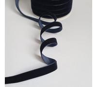 Velvet Ribbon Trim - 10mm Wide Navy - Full 45m Roll