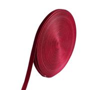 Velvet Ribbons 5-10Yards/Roll Velvet Ribbons Wine Red Black Color Single Face Flocking Webbing for DIY Crafts Wrapping Decoration(WR 6mm 10yards)