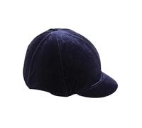 Shire Velveteen Hat Cover for Riding Helmet Navy 53-57 cm