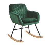 Rocking Chair LIARUM Velvet Emerald Green
