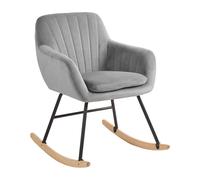 Rocking Chair Velvet Grey LIARUM