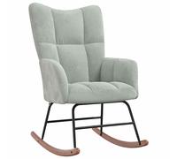 Velvet Rocking Chair Modern Seating Living Room Comfort Rocker Indoor vidaXL
