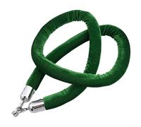 Velvet Rope Barrier for Stanchion Posts Featuring Heavy Duty Self Closing Hooks and Foam Core for Crowd Control Queue Management, 60 Inches (fruit green)