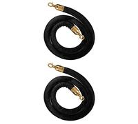 Velvet Rope Barrier Set - Foam-Core Stanchions for Crowd Control and Event Queue Management