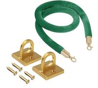 Velvet Rope Barrier with 2 Wall Hooks Adjustable 3.3-13 Feet (1.8m/6ft) Sturdy Crowd Control Stanchion Elegant Event Decoration Ideal for Weddings & Parties
