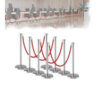 Velvet Rope Crowd Control Set with Posts for Professional Events VIP Access Elegant Queue Management and Stylish Barrier System