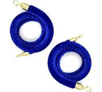 Velvet Rope Set with Polished Hooks - 2 Pcs 9ft Red Entryway Ropes for Event Crowd Control, Red Carpet Decor, VIP Queue Management, Party & Ceremony Use