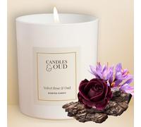 Velvet Rose & Oud l Candles & Oud l Burn Time: 40 Hours l Scented Luxury Candle l Gift Item l 220g