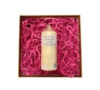 Velvet Rose & Oud Pillar Candle | Hand Poured Eco-Friendly Soy Candle | Plastic Free Packaging, Cruelty Free & Vegan Candles (Medium + Gift Box)