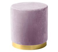 Velvet Round Footrest Stool - Elegant Vanity Changing Bench for Bedroom Living Room & Balcony - Stylish Upholstered Footrest for Comfort & Decor