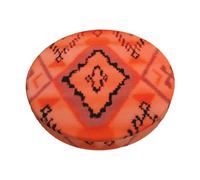 Velvet Round Stool Covers, 3 Layers Round Barstool Slipcovers with Thin Pad, Bohemian Orange Moroccan Round Chair Covers Replacement Stool Cushion Round for 12-14" Chair Home Bar Hotel Use