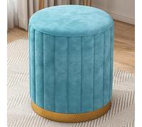 Velvet Round Storage Ottoman with Removable Lid - Elegant Mushroom Stool for Living Room, Bedroom, Makeup Room - Functional Home Decor