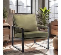 Velvet Sage Green Graziana Accent Chair