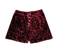 Velvet Sequins boxer shorts Burgundy