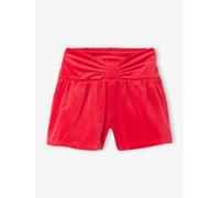 Velvet Shorts with Bow on the Front for Girls red