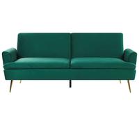 Sofa Bed 3 Seater VETTRE Velvet Dark Green