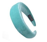 Velvet Sponge Headband for Women, Face Wash Headband, Make Up Headpiece, Headbands, Hair Accessories for Washing the Face for Women, Yoga, Sports, Mint Green + Flannel