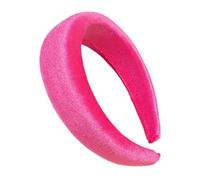 Velvet Sponge Headband for Women, Face Wash Headband, Make Up Headpiece, Headbands, Hair Accessories for Washing the Face for Women, Yoga, Sports, Rose Red + Flannel