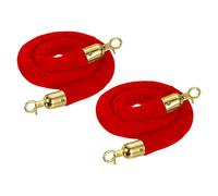 Velvet Stanch Rope with Polished, Crowd Control Ber for Events, Red Carpet Queue ment, Perfect for Cinemas, Hotels, Grand Openings, and Special Events