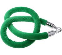 Velvet Stanchion Rope-1.5M Crowd Control Barrier Rope with Hooks-for Movie Theater, Queue Barrier, Hotel, Bank (Green)