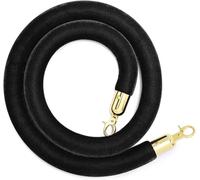 Velvet Stanchion Rope, Hanging Rope Crowd Control,2 Ft/ 3 Ft/ 4 Ft/ 5 Ft Long VIP Stanchion Rope,(F,0.9m/36inch/3ft)