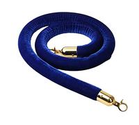 Velvet Stanchion Rope, Thick 1.6 Inch Stanchion Rope for Movie Theaters Hotels Grand Openings Crowd Control, Stylish Barrier(Blue,3.3ft/100cm)