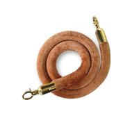 Velvet Stanchion Rope, Twisted Stanchion Rope, with Snap Hooks, for Traffic Control, Farmhouse/Street Road/Driveway(Gold Hook,1.5m/5ft)