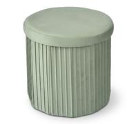 Velvet Stool Storage Footstool Seat Stool Space-saving Storage Chest