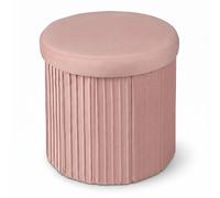 Velvet Stool Storage Footstool Seat Stool Space-saving Storage Chest