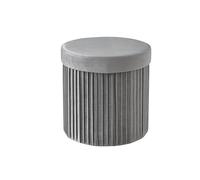 Relaxdays Velvet storage stool