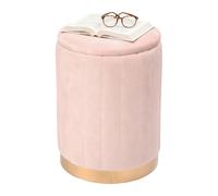Velvet Stool Storage Seat Pouffe Ottoman with Storage Space