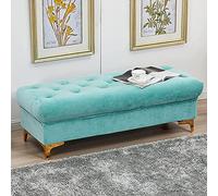 Velvet Storage Ottoman Bench,Premium Upholstered Storage Bench Seat,Modern Home Bedroom Living Room Hallway Footstools Shoe Bench Multifunction Benches
