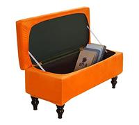 Velvet Storage Ottoman Cover Rectangle Slipcover for Folding Bench & Footrest Stool Large Size Stylish ge Color Perfect for Home Décor & nization