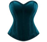 Velvet Strapless Corset Top, Vintage Bustier for Halloween & Daily Wear | Soft Material, Vampire & Witch,Gothic, Steampunk, Themes, Flexible Boning, Hourglass Silhouette, Costumes for Parties
