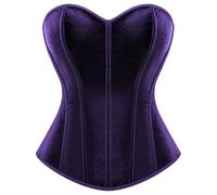 Velvet Strapless Corset Top, Vintage Bustier for Halloween & Daily Wear | Soft Material, Vampire & Witch,Gothic, Steampunk, Themes, Flexible Boning, Hourglass Silhouette, Costumes for Parties