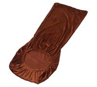 Velvet Stretch Armless Office Chair Cover, Removable Coffee Protector | Polyester Fiber, Universal Fit for Swivel and Computer Chairs, Easy to Maintain, Protective Coffee Finish