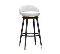 Velvet Swivel Bar Stool Set of 1/2Modern Metal Base with Low Back Comfortable Upholstered SeatIdeal for Kitchen Dining Room Patio and Island Use