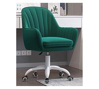 Velvet Swivel Desk Chair with Adjustable Seat Cushion Mid Back Task Chair for Office Rolling Comfortable & Stylish