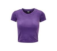Velvet T-shirt for women Urban Classics Violet XS
