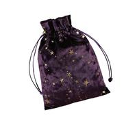 Velvet Tarot Bag, Luxury Tarot Bag with Drawstring, Velvet Storage Bag, Exquisite Tarot and Dice Bag, Multifunctional Oracle Card Bag for Dice, purple, Fare riferimento alla descrizione, Please refer