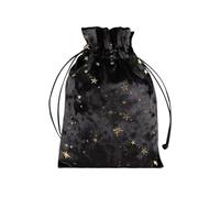 Velvet Tarot Bag, Luxury Tarot Bag with Drawstring, Velvet Storage Bag, Exquisite Tarot and Dice Bag, Multifunctional Oracle Card Bag for Dice, Black, Fare riferimento alla descrizione, Please refer