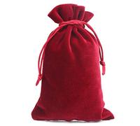 Velvet Tarot Bag - Tarot Card Storage Bag & Dice Bag, Drawstring Storage Pouch for Playing Cards Rider Waite Tarot Deck Oracle Cards Jewelry Coins Accessory Travel Gift Bag(Burgundy)
