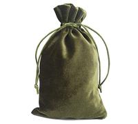 Velvet Tarot Bag - Tarot Card Storage Bag & Dice Bag, Drawstring Storage Pouch for Playing Cards Rider Waite Tarot Deck Oracle Cards Jewelry Coins Accessory Travel Gift Bag(Green)