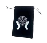Velvet Tarot Card Pouch - Drawstring Jewelry Bag, Small Flannel Cloth Pocket, Portable Power Bank Organizer Case, Soft Storage Bundle for Tarot Readers Enthusiasts