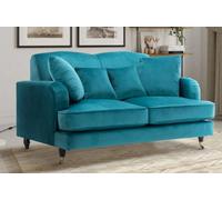 Velvet Teal 2 Seater Sofa Love Seat