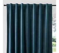 Velvet Thermal Curtain with Hidden Tabs Ink Blue