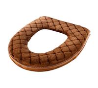 Velvet Throne - Padded Toilet Seat Cushion, Washable Thicken Cover Pad, Full Envelope Zipper Shield, Bathroom Comfort Management, Household Category, Warm Soft Fabric for All Oval Models