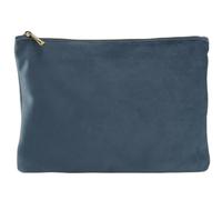 BagBase - Polyester Velvet Accessory Pouch - Large Blue Topaz, Accessory Bag and Office Organiser for Men and for Women - Car Keys Pouch - Wash Bag