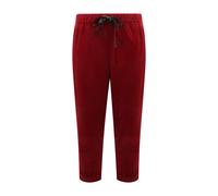 Velvet Trousers Red Corduroy Drawstring Model - female - Sun68 - Straight Trousers - Red - L - Trousers L